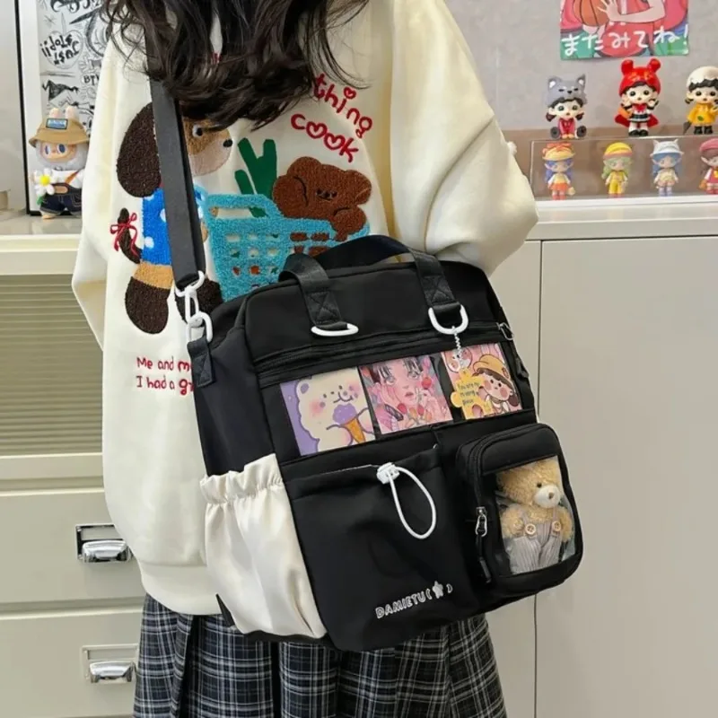 New Original Niche Design for Girls Cute Kawaii Ita Bag Casual Light and Simple Japanese Y2k Backpack Cool Girl Crossbody Bag