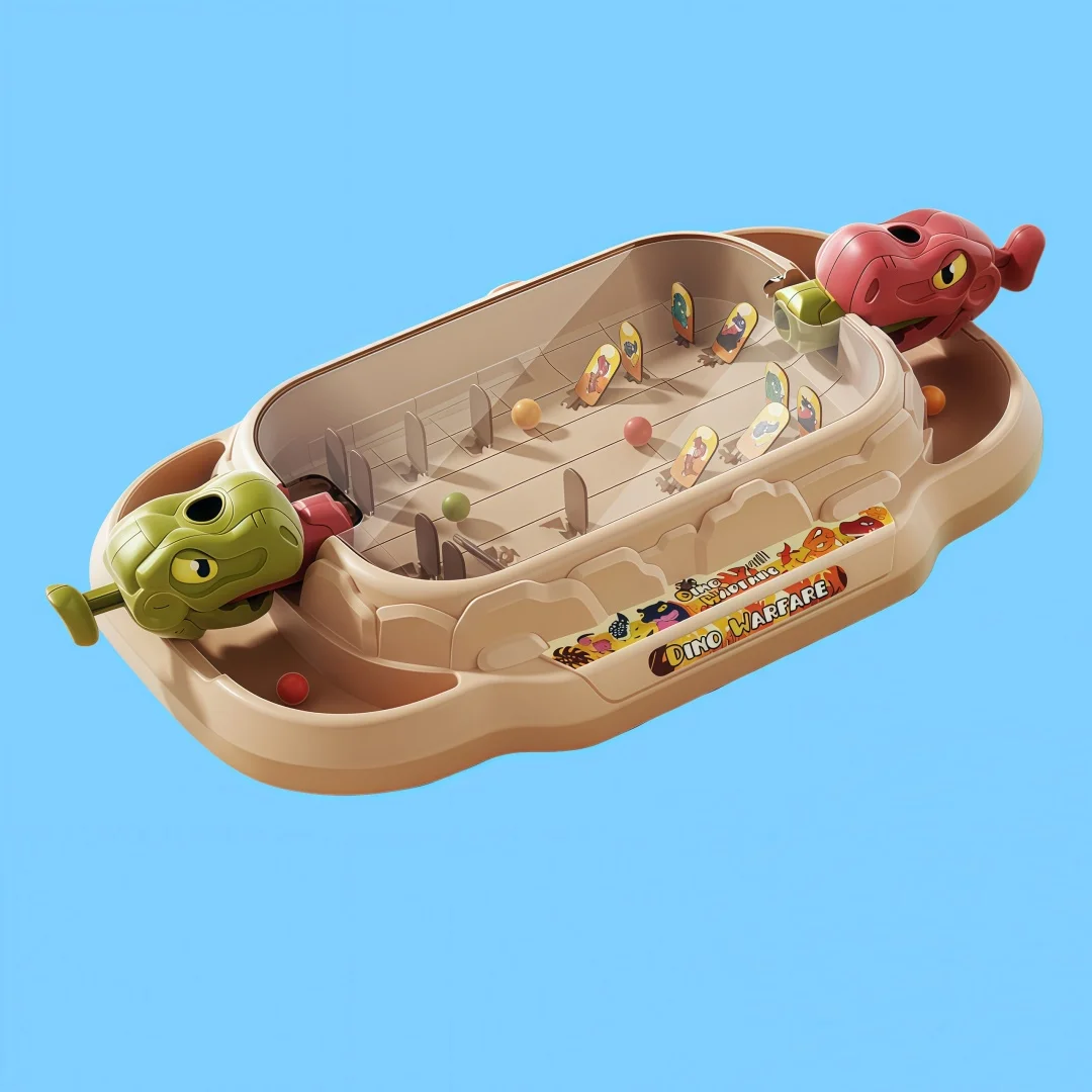 Parent-Child Vegetable Pinball Launcher Kids Desktop Mecha Battle Toy Family Party Interactive Game Prop