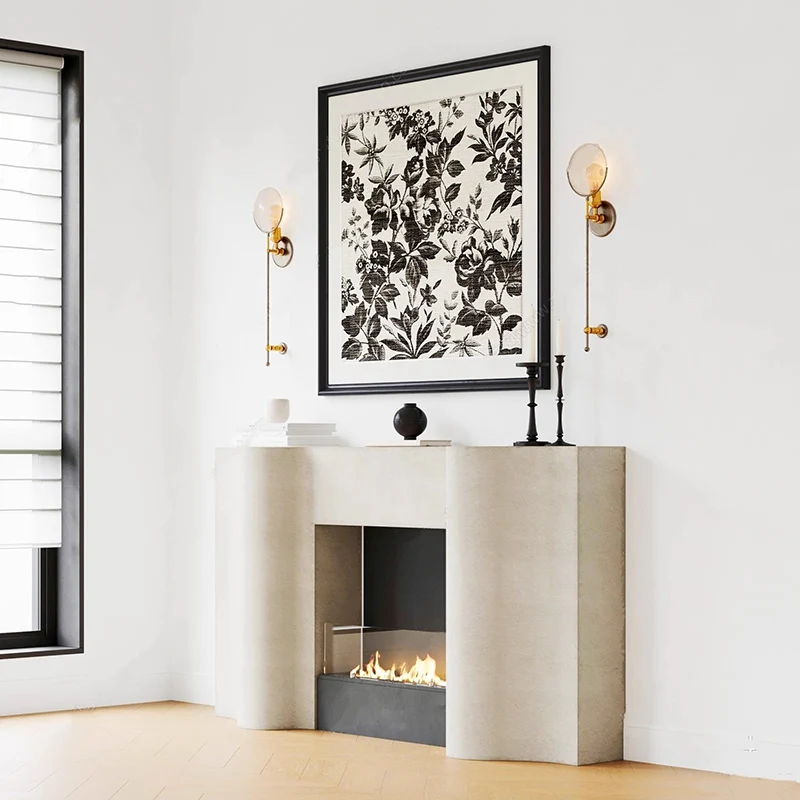 الرجعية الجمالية طاولة تلفاز بسيطة العاج منتصف القرن الطابق حامل تلفاز الراقية خزانة الوسائط Meuble التلفزيون صالون أثاث المنزل #3