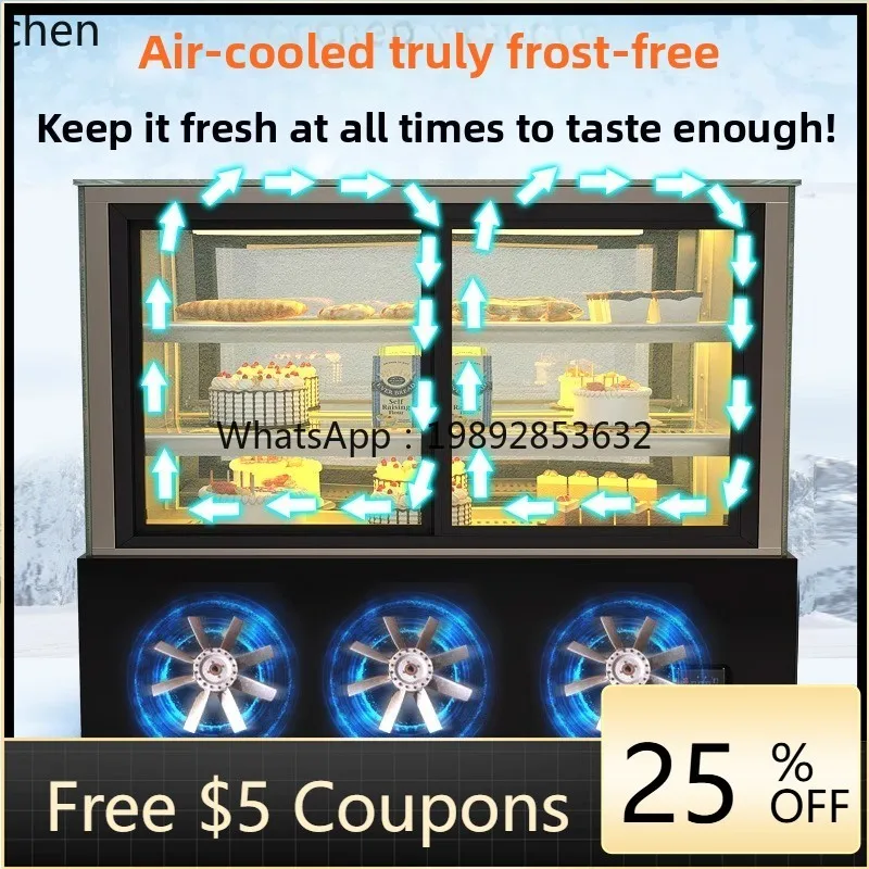 ตู้แช่เค้ก ZS, ขนมหวานผลไม้, ขนมปังเวสต์พอยต์, ตู้แช่แบบเปิดด้านหน้า