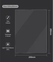 FEP Film 8.9 In 200*280mm for Creality ANYCUBIC Photon S Elegoo Mars 0.15mm UV Resin 3D Printers Release Films Printer FEP Sheet