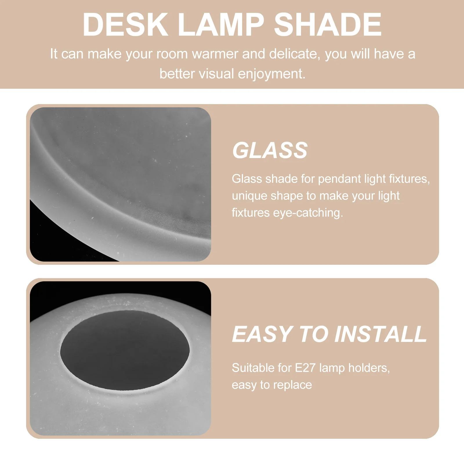 

Lampshade for Pendant Lights Meticulous Craftsmanship Smooth Surface Comfortable Touch 123 Light Bulb Fixture