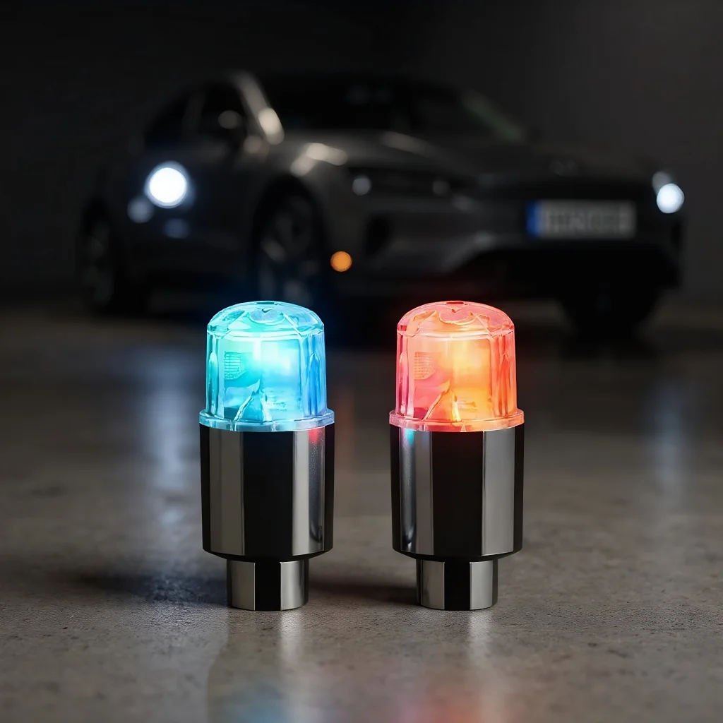 Tire Valve Cap Lights: Durable & Waterproof Light Up Valve Caps for Cars, Motorcycles, and Bikes