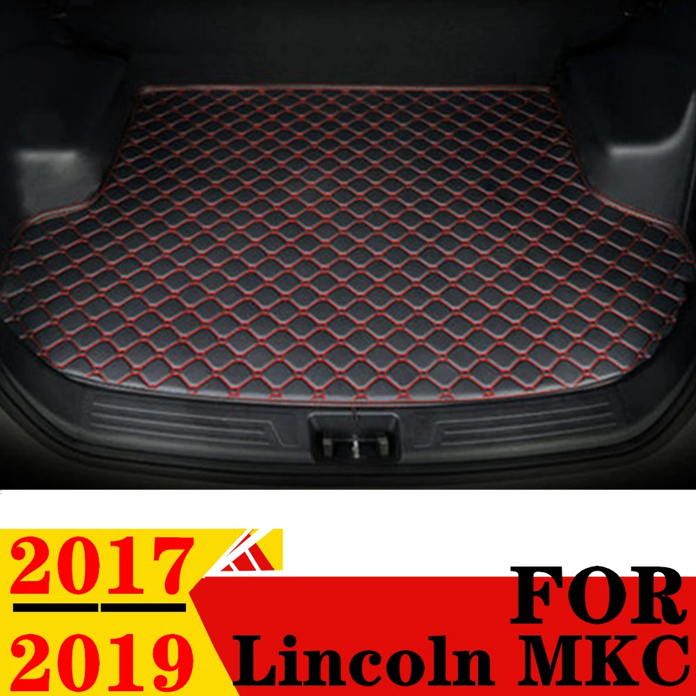 

Коврик для багажника автомобиля Lincoln MKC 2019 2018 2017, плоский боковой защитный ковер для задней части грузового автомобиля