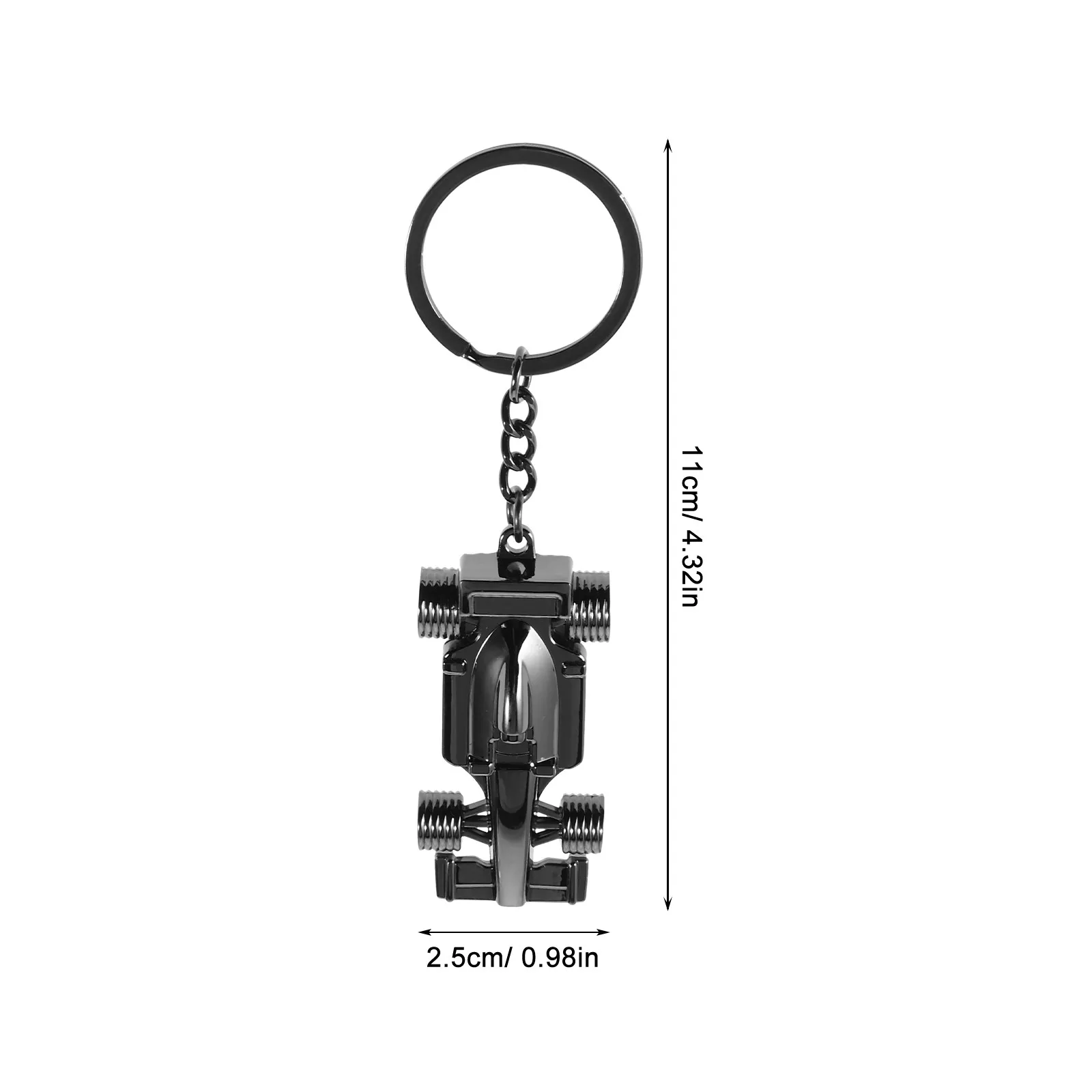 2 Pcs Car Key Ornament Keychain Pendant Ring Auto Part Stylish Automobile for Keychains