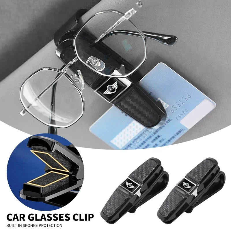 

Car Sun Visor Sunglasses Clip Car Glasses Holder For Mini Cooper JCW Works R56 R50 F54 F55 F56 F57 F60 R52 R53 R55 R57 R58 R59