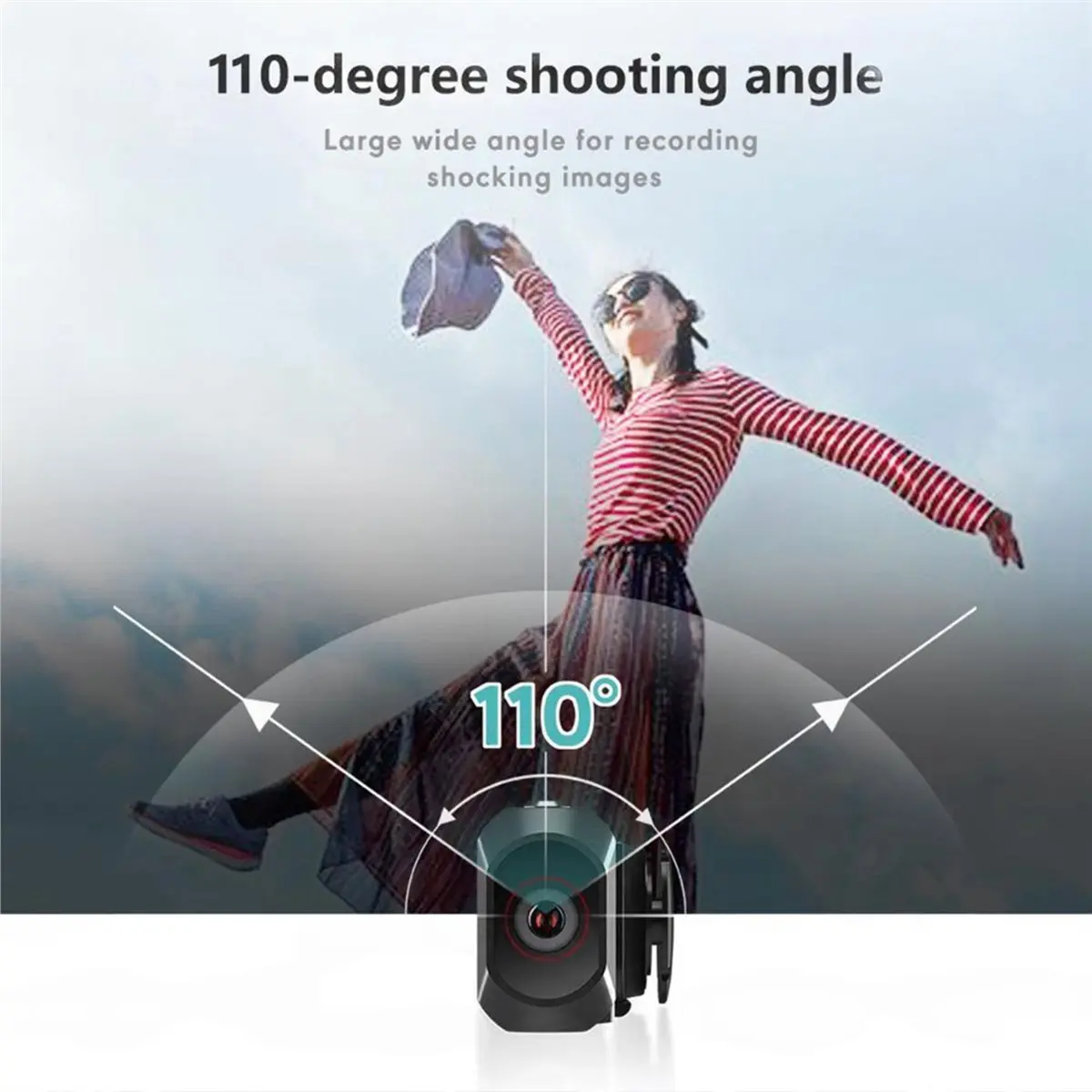 belong 4K Action Camera Head Mounted Camera with Image Stabilization for Outdoor First Person Video Recording Camera Vlog