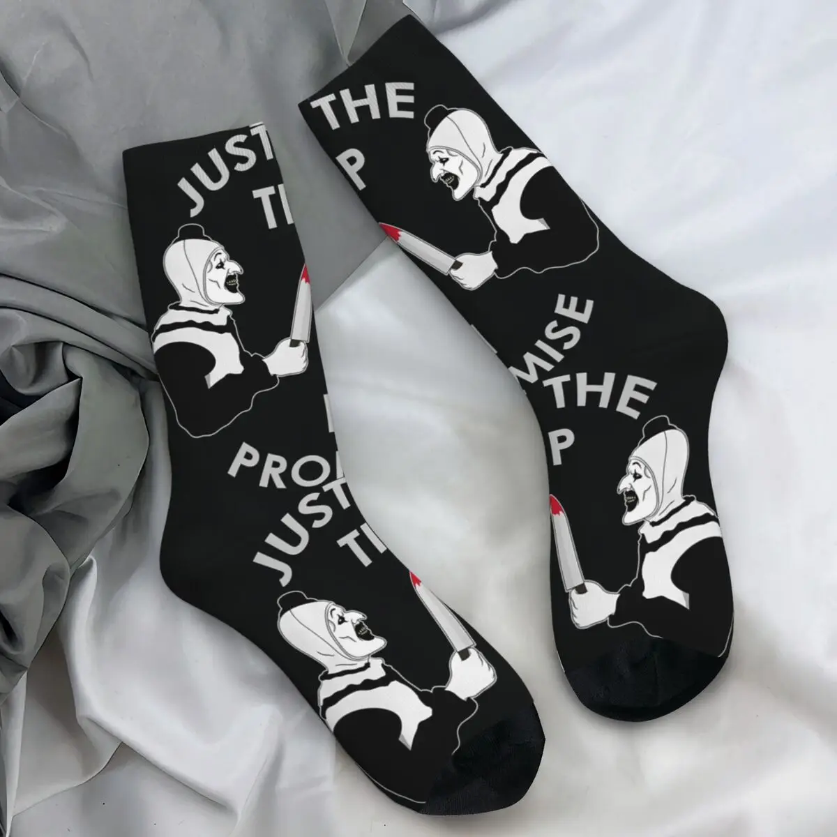 المرعب فقط نصيحة أنا وعد الجوارب جوارب القوطية الخريف المضادة للانزلاق الرجال الجوارب متوسطة لينة تصميم تسلق الجوارب