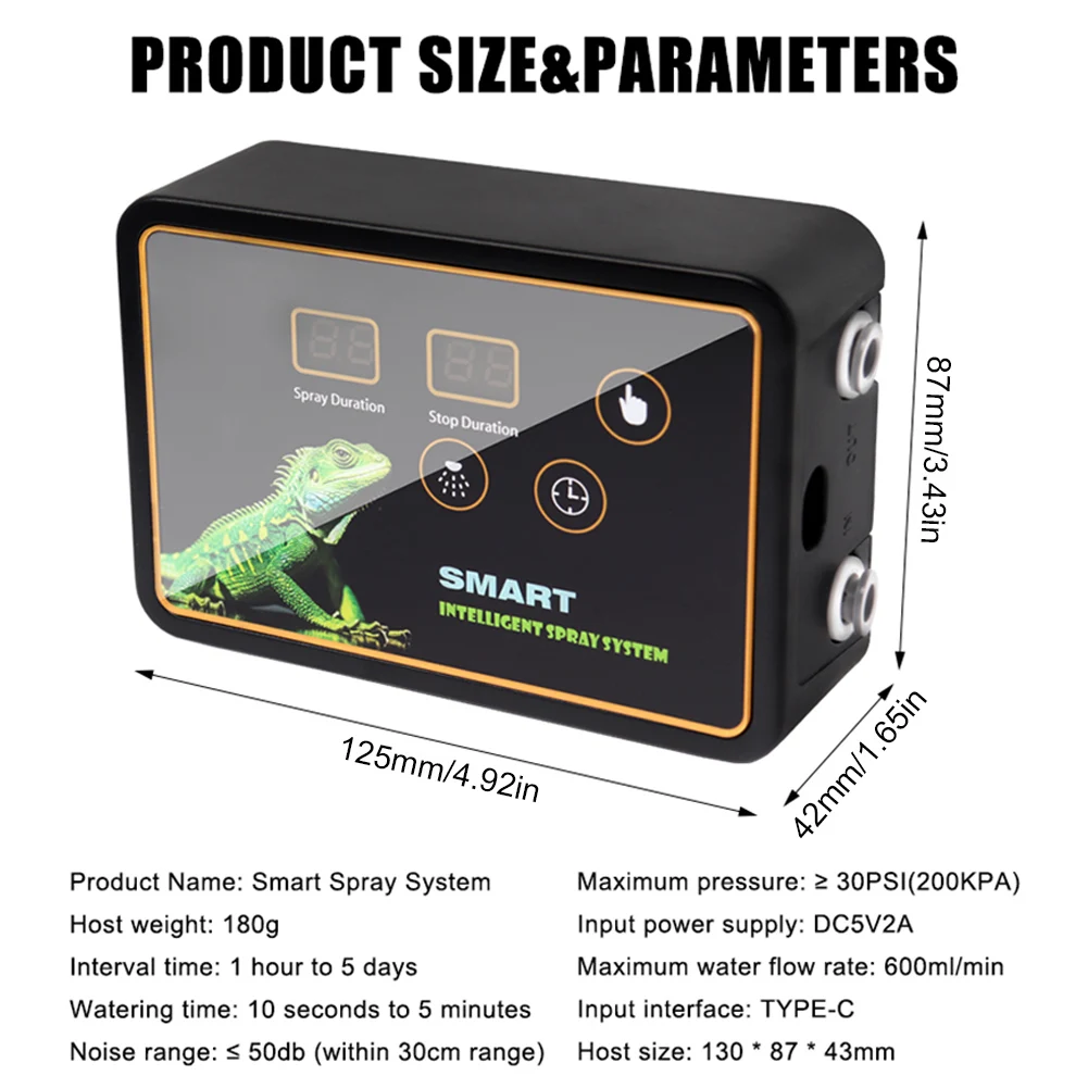 2025High Quality Intelligent Spray Smart Spray System Humidification Low Noise Spray Atomizing Set Shockproof EU/US/UK Plug