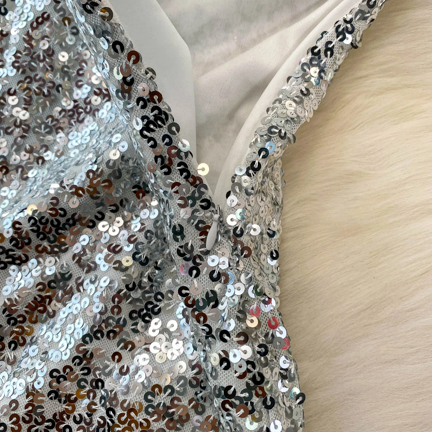 Chic vintage sequin hollow out Elegant Fairy korean fashion women clothing ceremony dresses mini dress