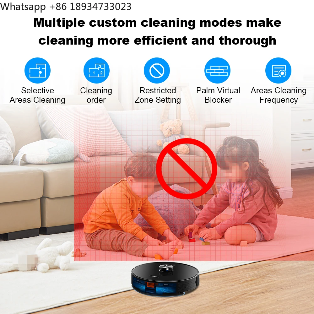 Liectroux X6 Home Automatisch oplaadbare stofzuiger Vegen Zuig- en slepenmachine Veegrobot Intelligent