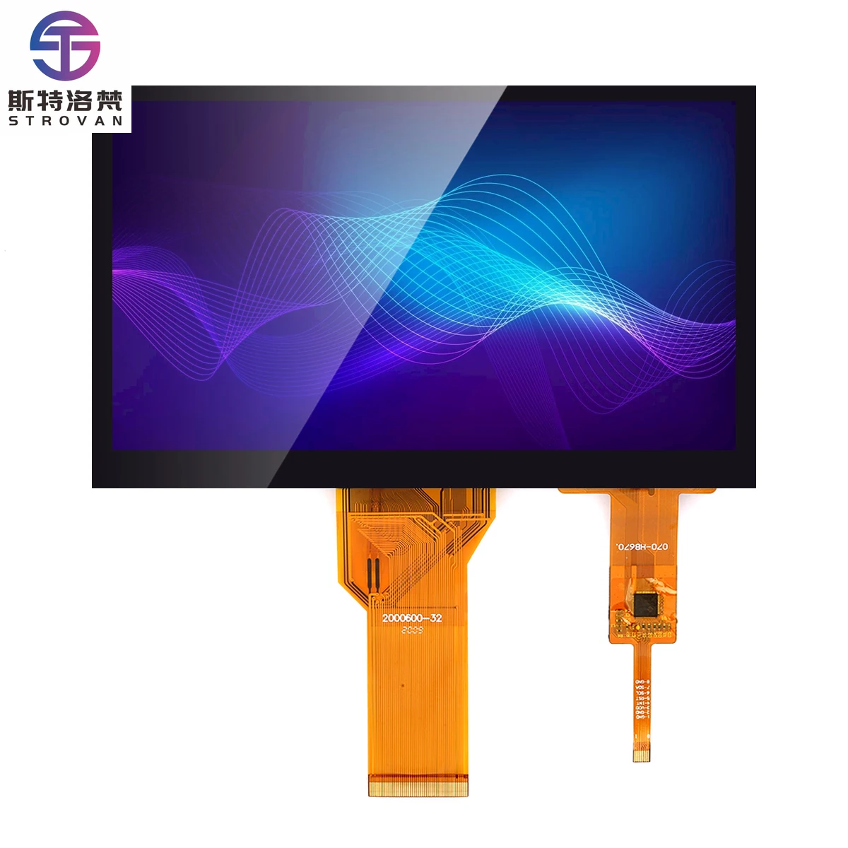 7 inch 800*480 500 int 50 pin RGB interface 12 O'clock tft lcd module display panel Touch Screen