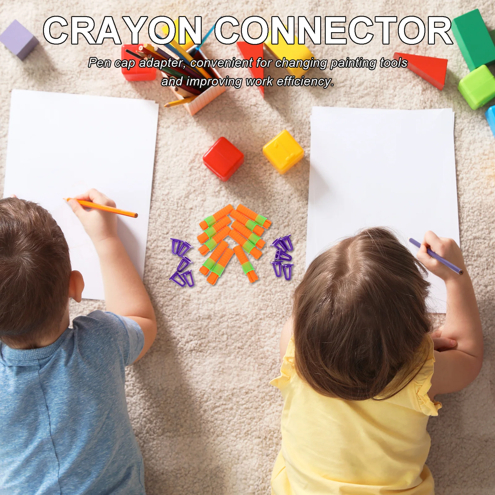 

10pcs Oil Pastel Extender Plastic Crayon Lengthener For Chalk Drawing Tools Holder Cap Art Accessory Pastel Stick Holder