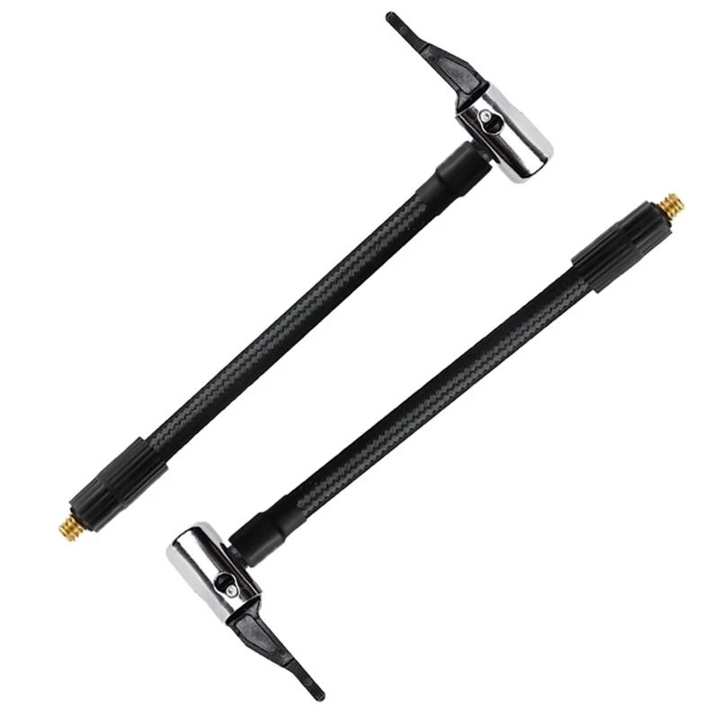 Car Tire Air Chuck Inflator Pump Tube Connection Hose with Threaded Adapter