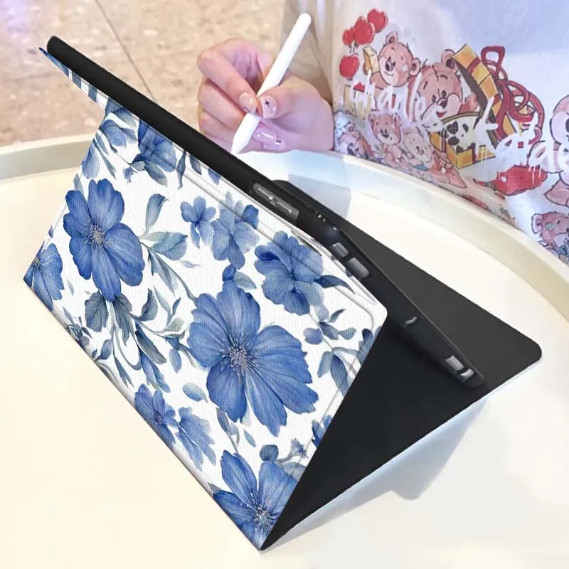 Creative Design Flower Picture Popular For Huawei MediaPad MatePad Honor Pro V6 9 V8 X9 X 10 13.3 11 Inch Pen Tray Tablet Case 6