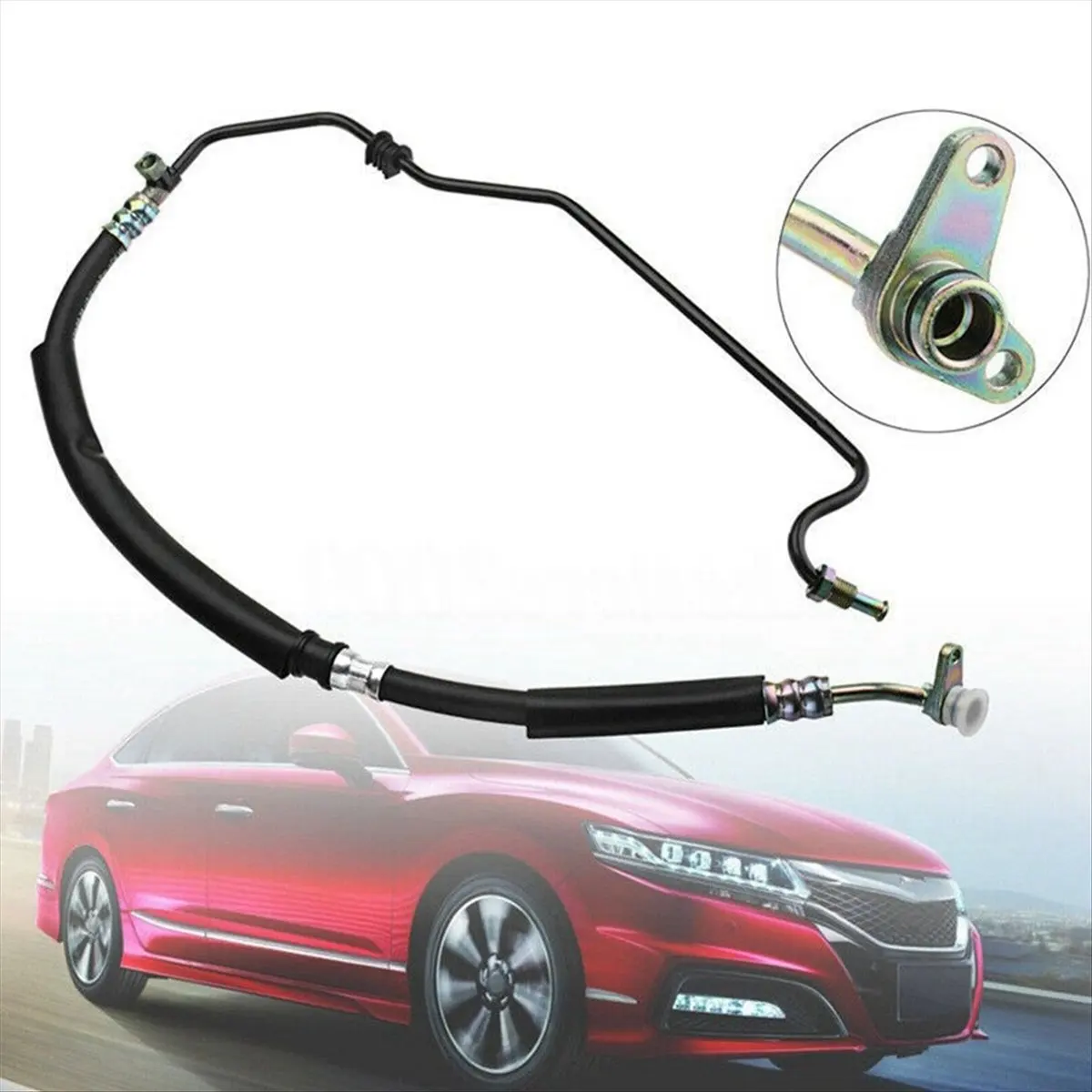 #05W Automotive Parts & Accessories,Power Steering Pump Feed Pressure Hose Pipe 53713-SDC-A02 for Honda (Metal + Rubber)