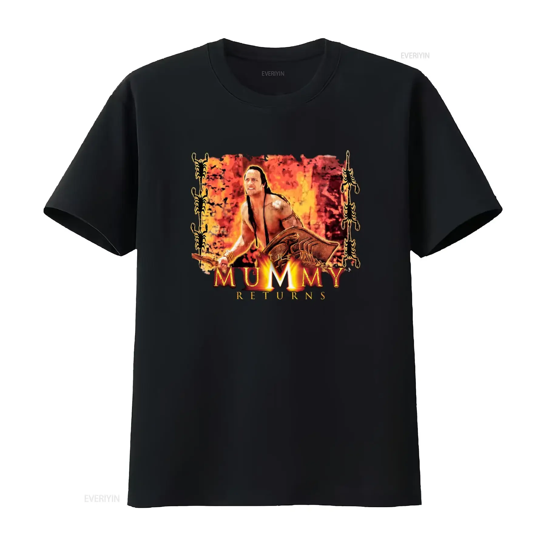 The Mummy Returns Movie Promo T Shirt 2001 Rock Adventure Action Film Design vintage Washed Stretched Breathable