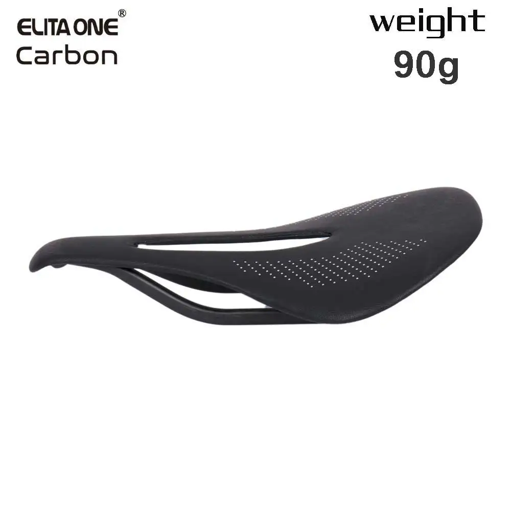 elitaone Mountain Bike/road Carbon Fiber Saddle 115g saddle ultralight leather bicycle seat UD texture bare carbon 31A