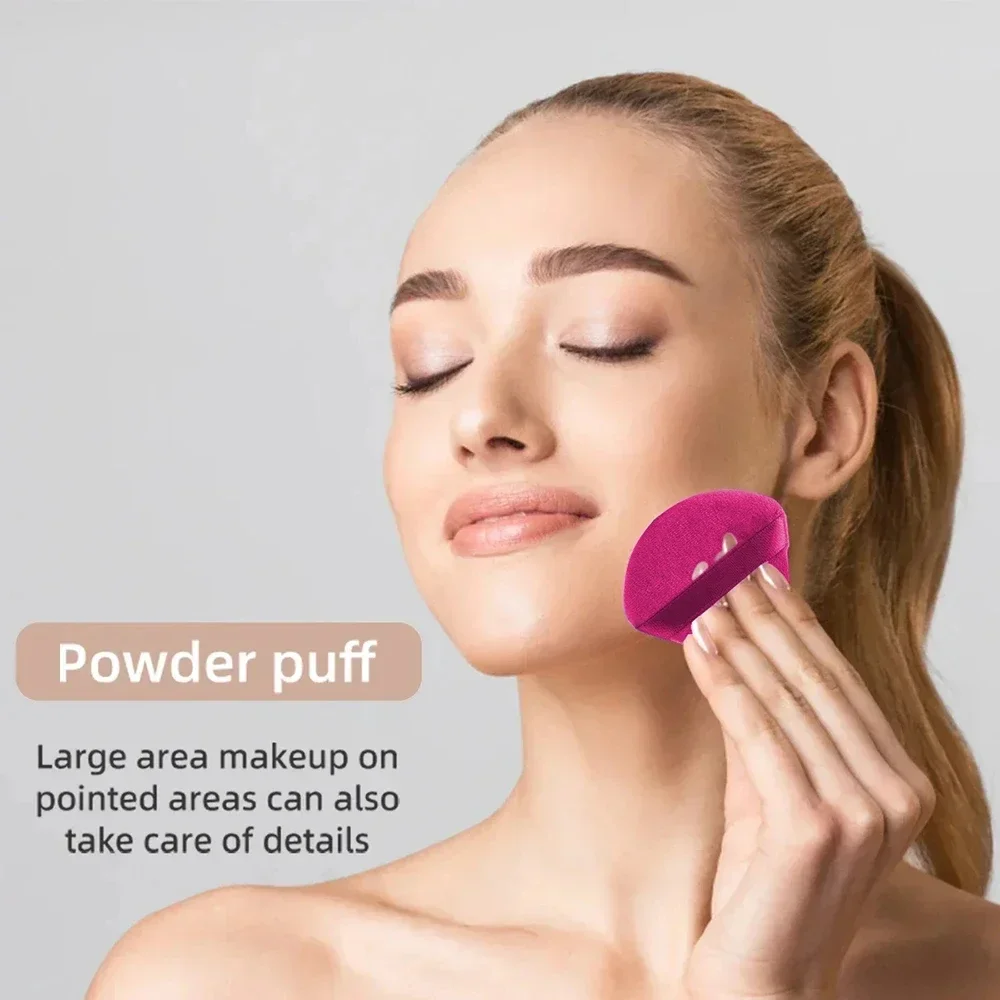 Kit d'outils de maquillage Rose rouge, 20 pièces, éponge de maquillage, bouffante de doigts, coussin d'air, bandeau, bracelet démaquillant, cadeau de vacances