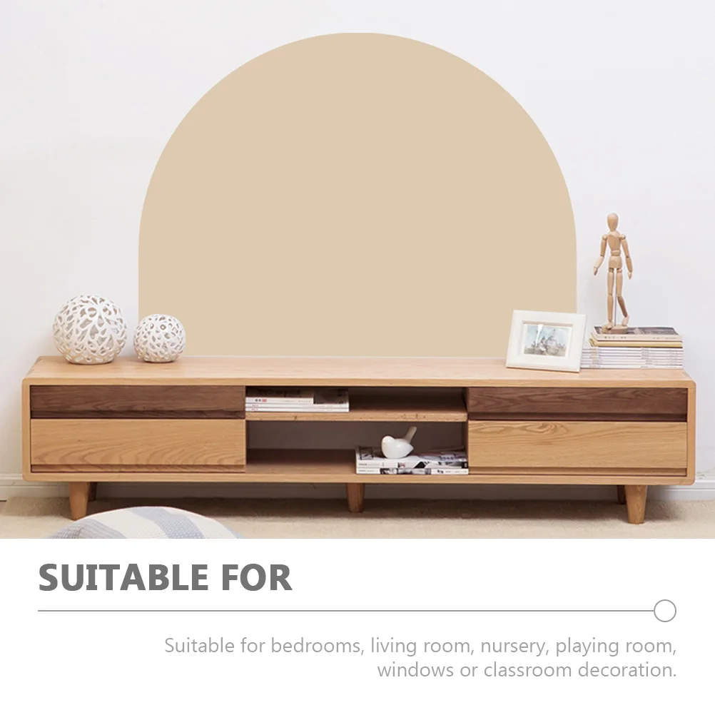 

Wall Sticker Geometric Wallpaper Headboard Arch Decal Household Peel and Murals