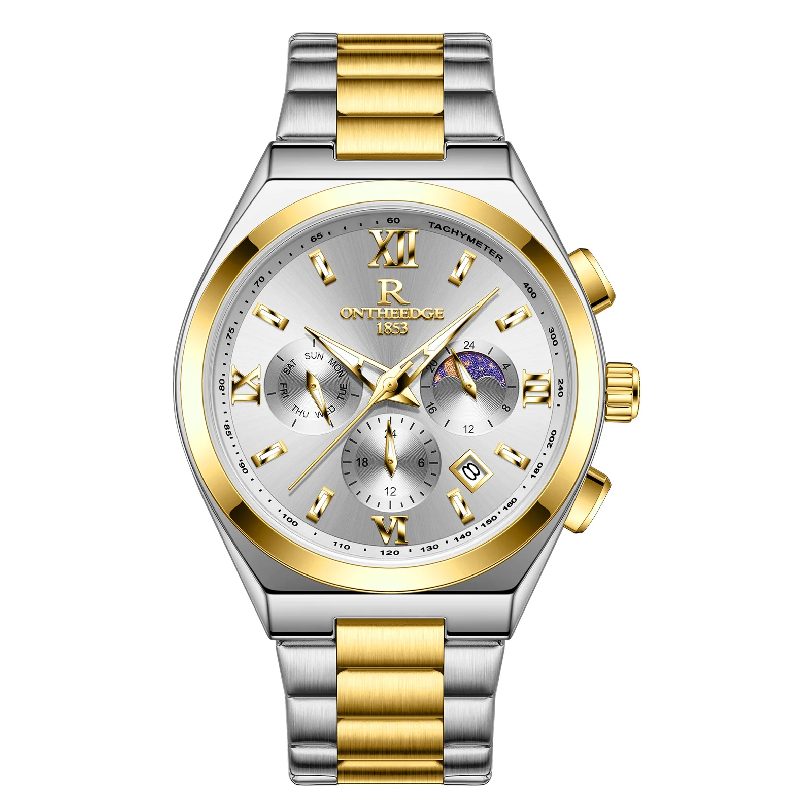 Swiss brand ONTHEEDGE watch hot-selling timing waterproof luminous men's watch live broadcast hot-selling model