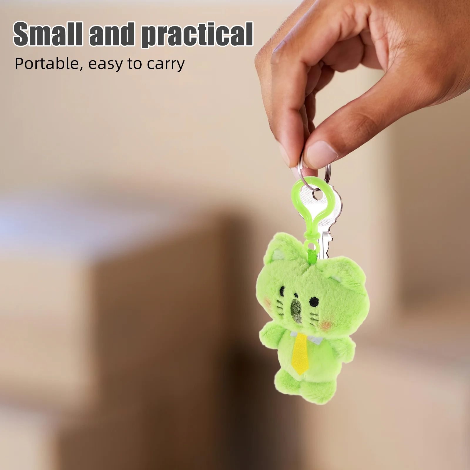 

Очаровательный брелок, мягкая сумка с животными, подвеска, подвеска для рюкзака, кошелька, милый котенок, орнамент, брелок с котом