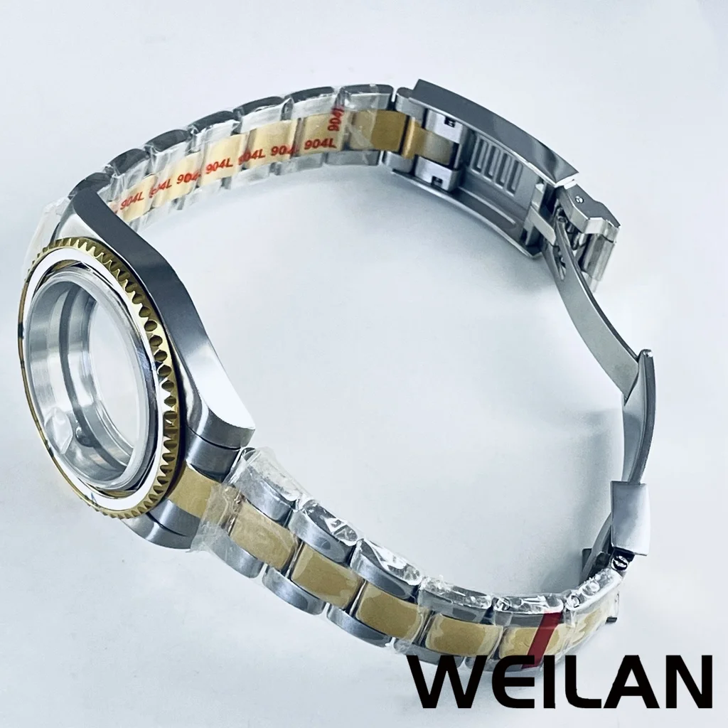 40MM NH34 NH35 NH36 NH38 NH39 NH70 ETA2824 PT5000 Movement SilverGold Watch GMT SUB Case Ceramic Bezel Sapphire image 6