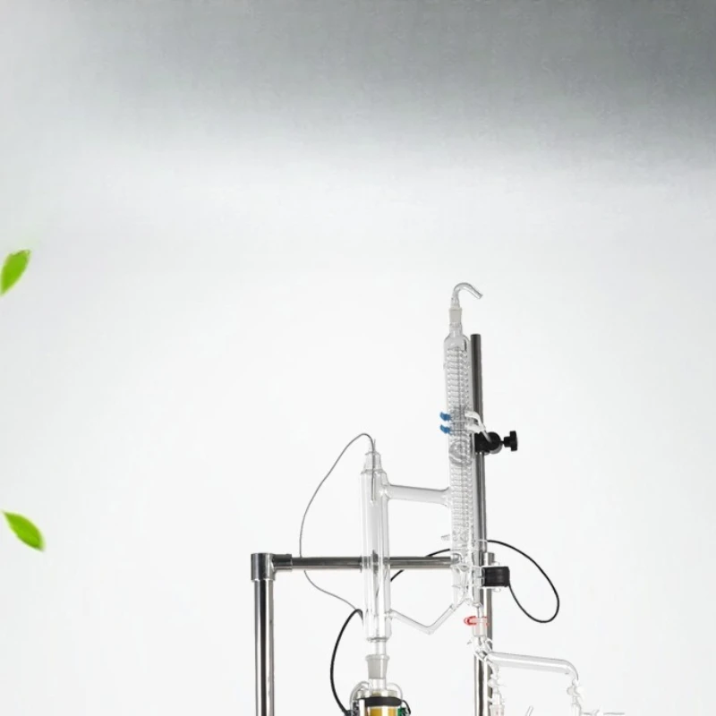

Laboratory equipment Glass rectifying tower Electric heating rectifying column Electromagnetic rectifying head Essential oil fra