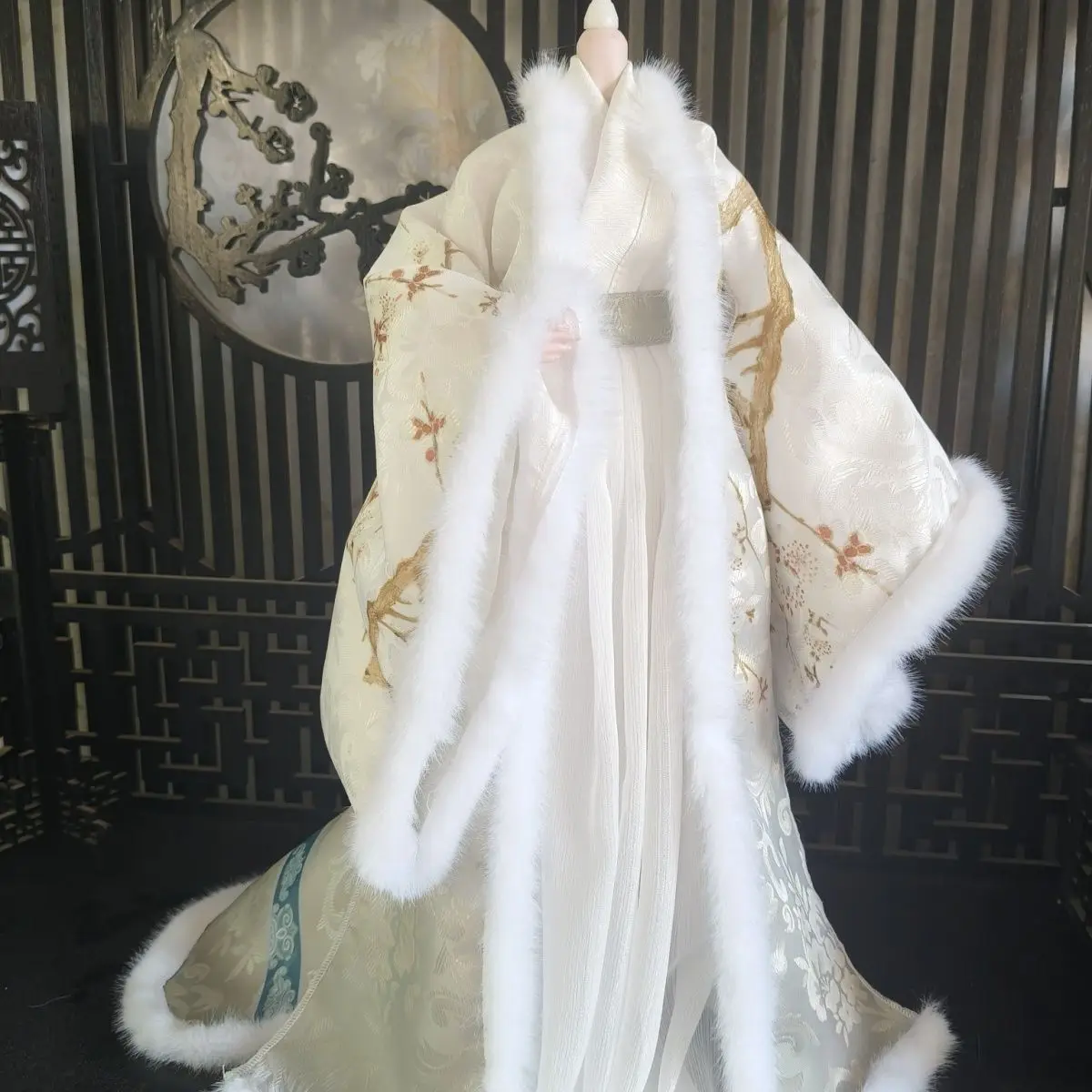 

Doll's Clothes Suit for 45cm Bjd Doll 1/4 Ancient Chinese Costume Diy Girl Toys Dress Up Play House Doll Accessories, No Doll