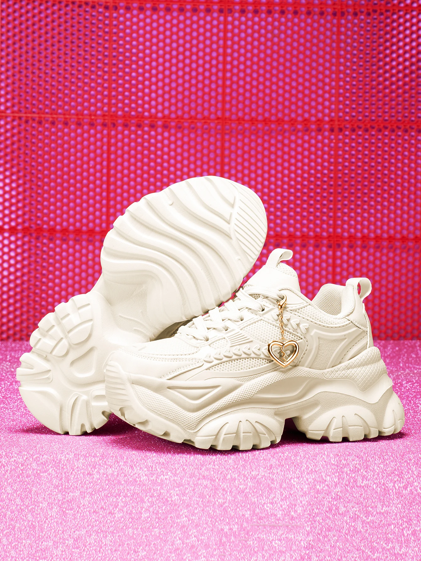 Damen-Sneaker mit 7 cm Erhöhung der Höhe, Outdoor-Mode, Freizeitschuhe mit 3D-DIY-Abnehmbarer Metallgold-Herz-Dekorationskette, Damen-Sneaker mit EVA-Dicksohle, hoher Plattform, blauen hohen Absätzen, leichter weicher Sohle, stoßdämpfend, rutschfeste Laufschuhe, runde Zehenpartie, einfache Schnürung, Edelsteinblau, große Größen für Studenten, Teenager, Campus, Alltag, Dating, Fitness, Arbeit, Büroschuhe, trendige vielseitige Keilabsatz-Sneaker für Damen. – Detail 17