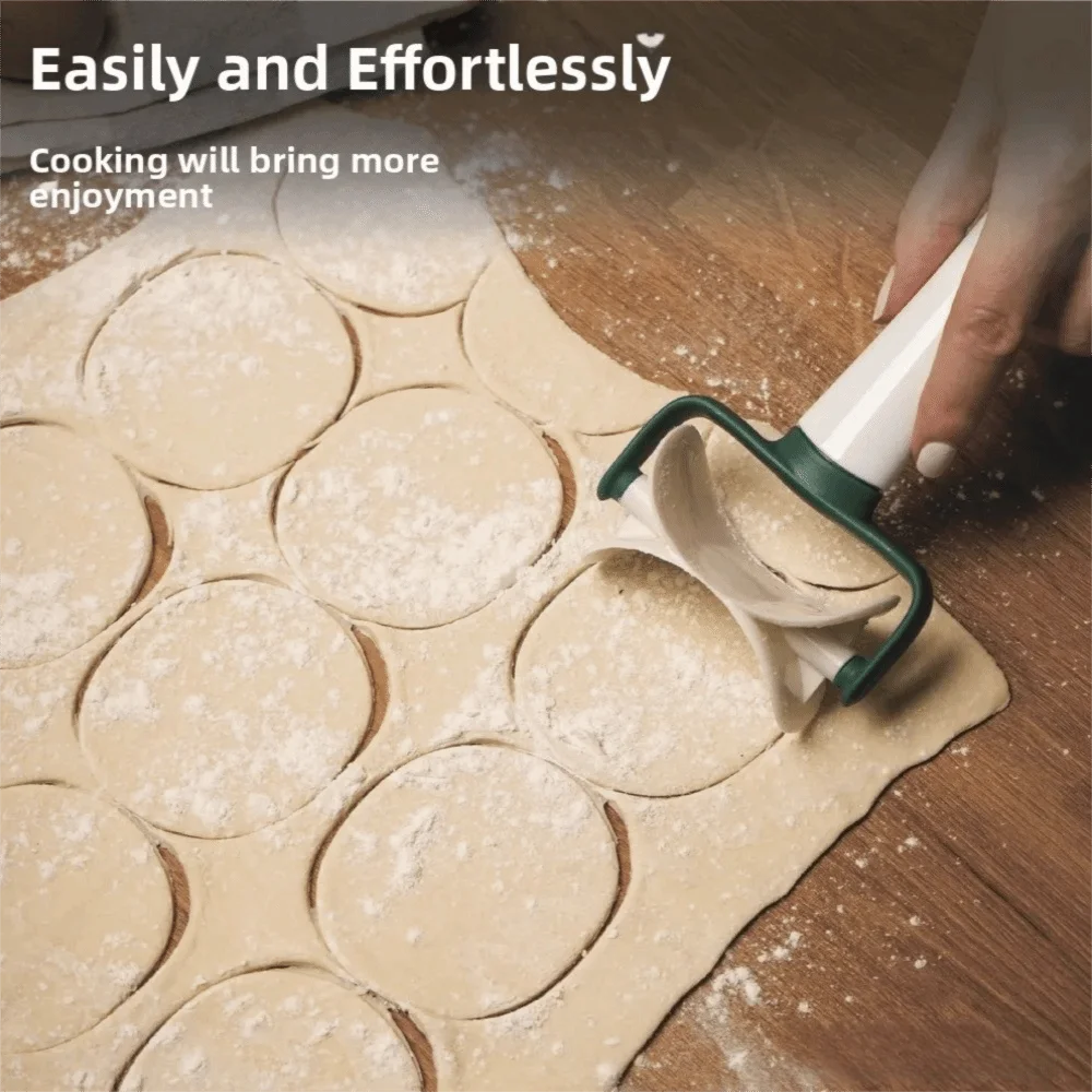 Multi-Purpose Plastic Dough Cutter Small Rolling Cooking Tool Dumpling Wraper Mold Dough Circle Roller Machine Kitchen Gadget