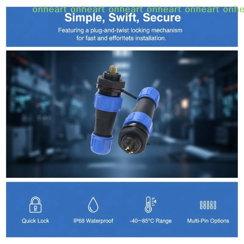 [C]SP13 Series Waterproof Connectors for Protection in High-Risk Environments