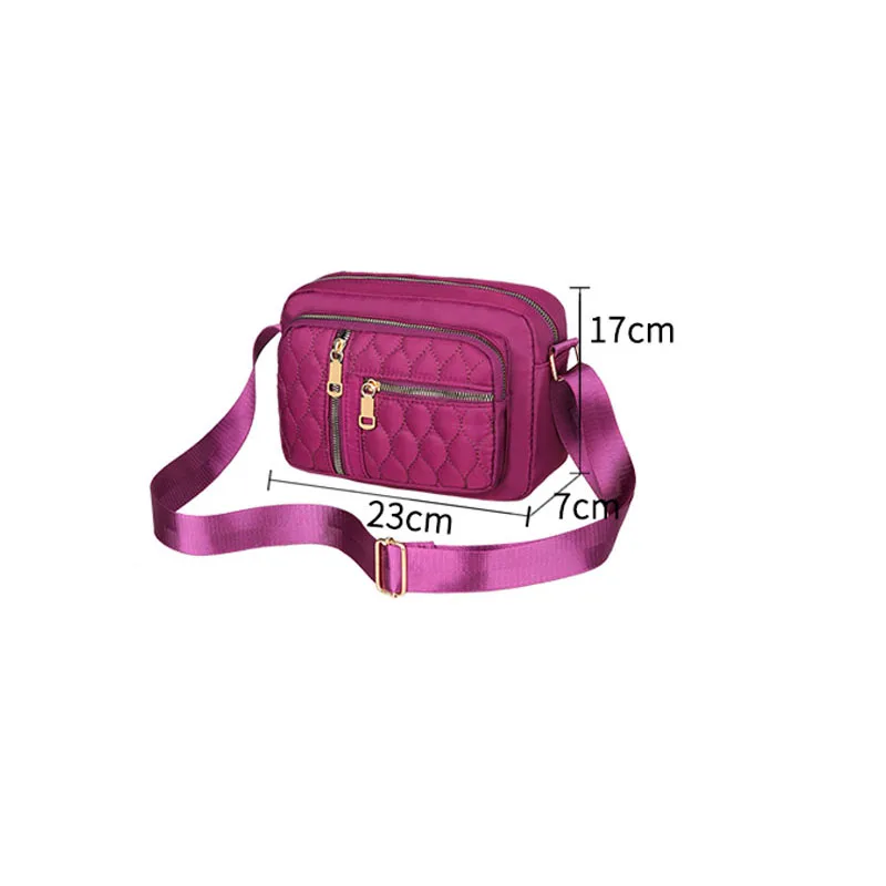 2023 New Fashion Designer Women Shoulder Bag Nylon Female Handbags Waterproof Girls Messenger Bags Crossbody Ladies Purse