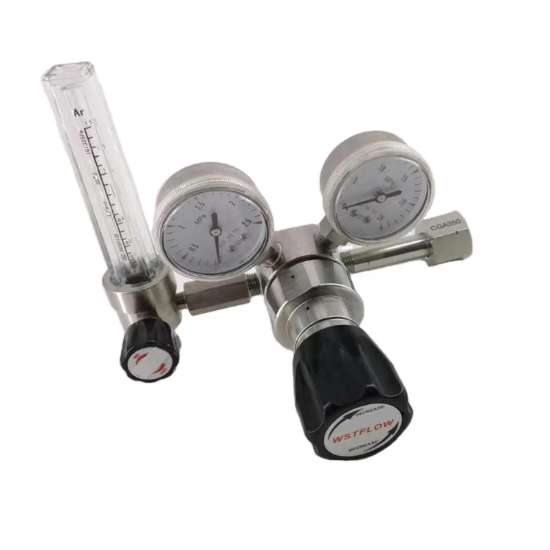 High pressure CO2 gas regulator with 0-25L flow meter