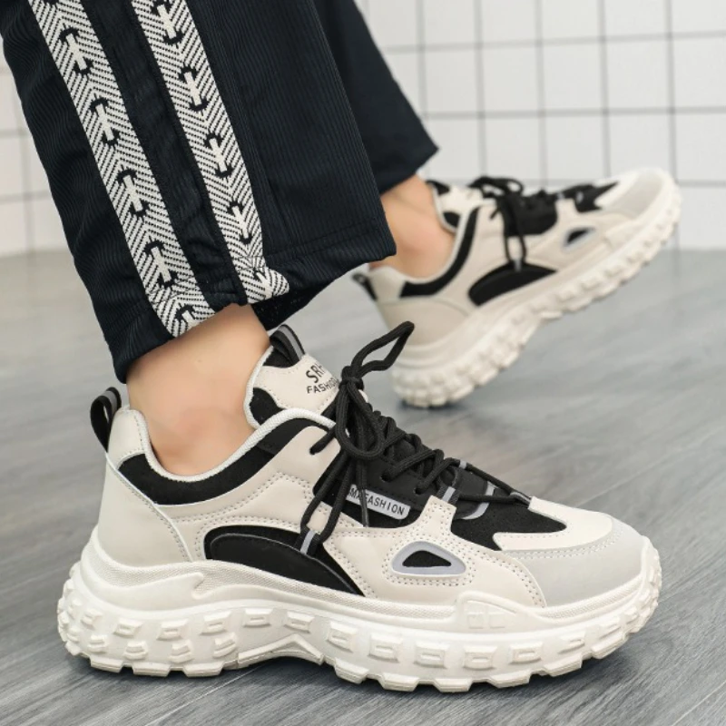 

Fashionable Platform Sneakers Summer New Breathable Casual Men's Shoes Anti Slip Wear-resistant Shoes for Men Zapatillas Hombre