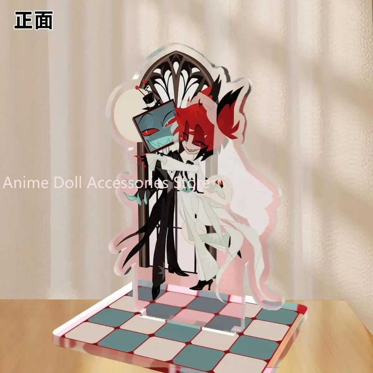 Anime Alastor Vox Acrylic Stand Model Decoration Desk Figure Display Ornaments Accessories Birthday Gifts