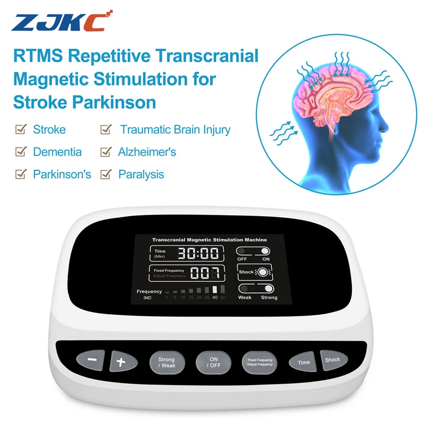 Transcranial Magnetic Stimulation RTMS for Anxiety Depression Schizophrenia Hyperactivity Disorder Therapy Treatment Machine