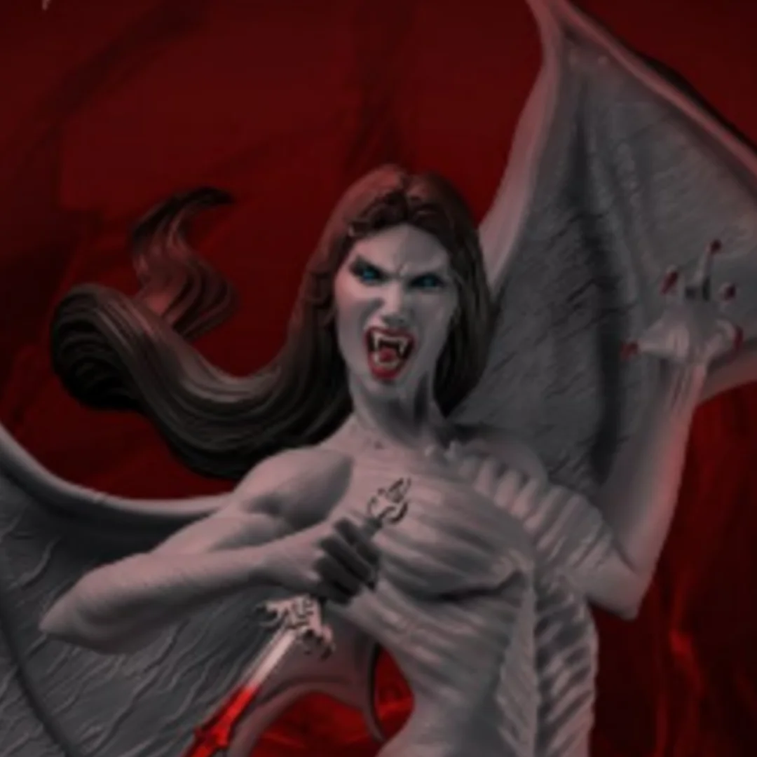 

1/24 Scale 75mm height Resin Figure Bloodthirsty female demon Model Kit Unassembled and Unpainted 3D printing DIY toy 1087