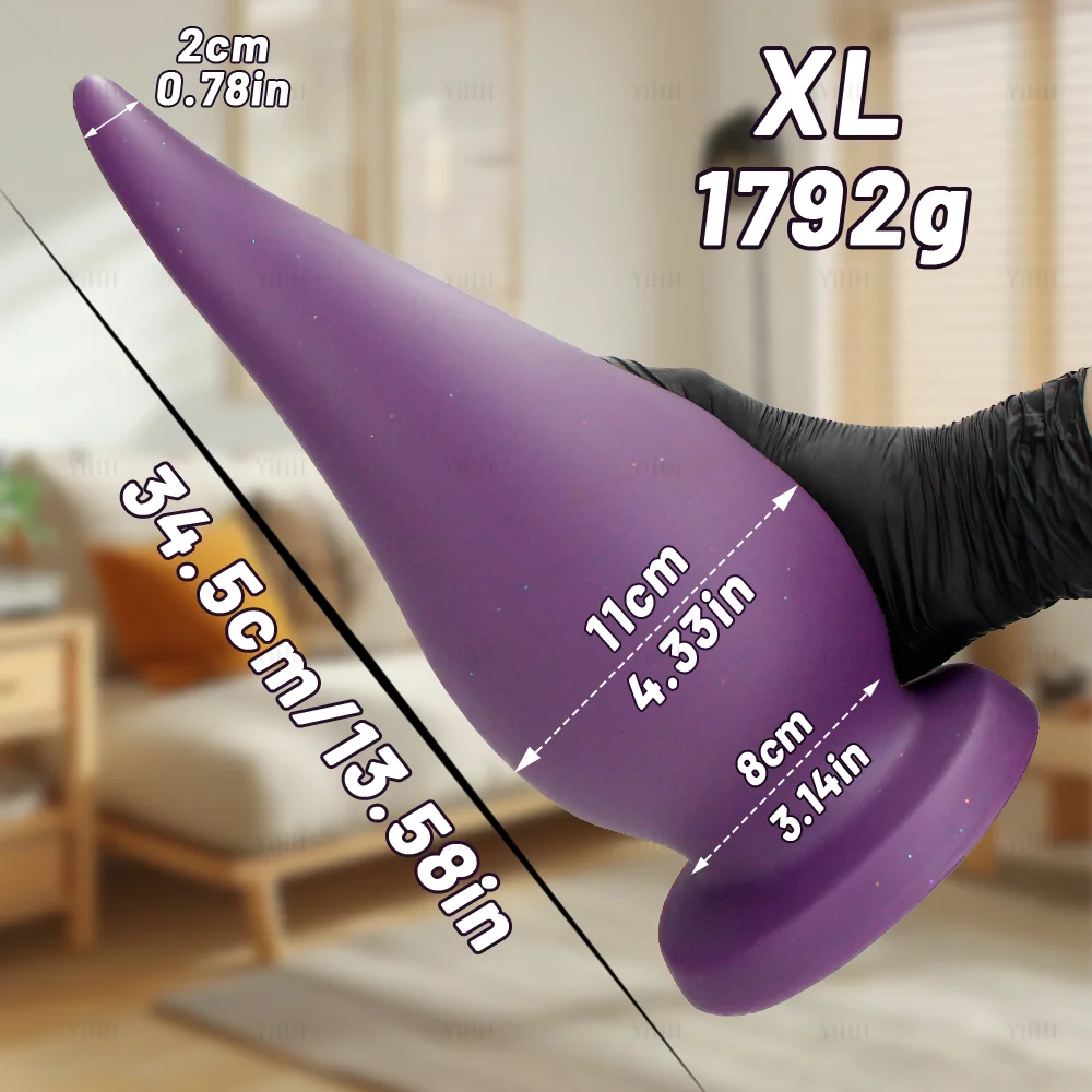 Dildos anales grandes de silicona, tallas S-XL, juguete sexual para mujeres, tapón anal, dilatador anal, pene grande, ta