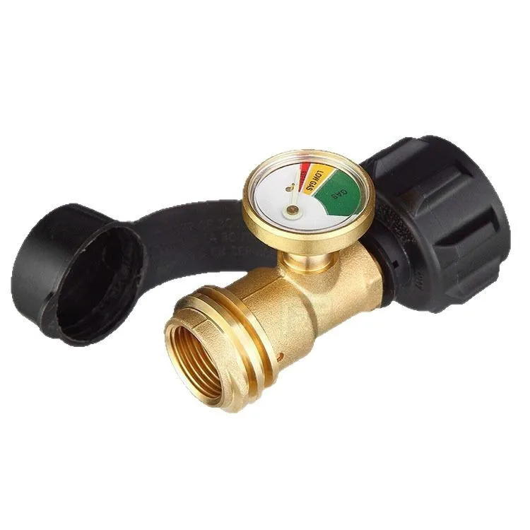 

5Pcs Perry camping gas tank connector tank adapter US with meter gas cylinder overflow safe shutdown propane adapter