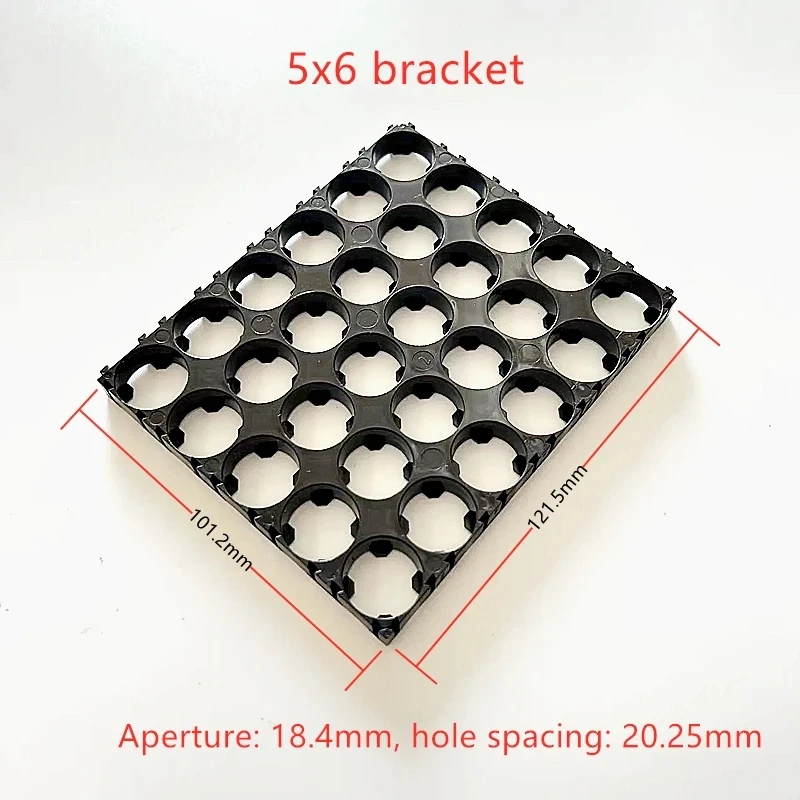 18650 Lithium Battery Holder Cylindrical Anti Vibration Plastic Battery Pack Bracket Li-ion Battery Spacer Cell Holder