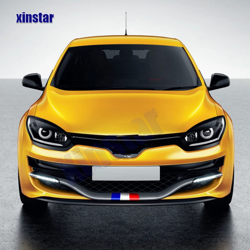 Car Front French Flag Vinyl Sticker Decal For Renault Megane Mk3 RS 250 265 275 Sport GT