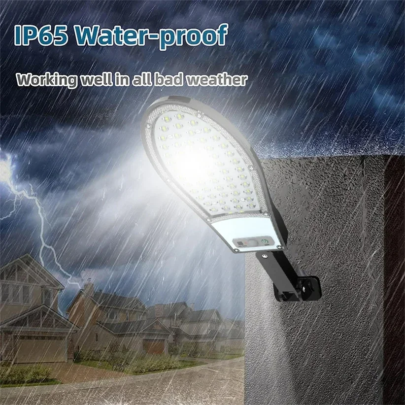 Imagem -04 - Motion Sensor Solar Lâmpadas Led Impermeável Street Lamp Iluminação Exterior Poderosa Parede do Jardim Mais Novo Ip66