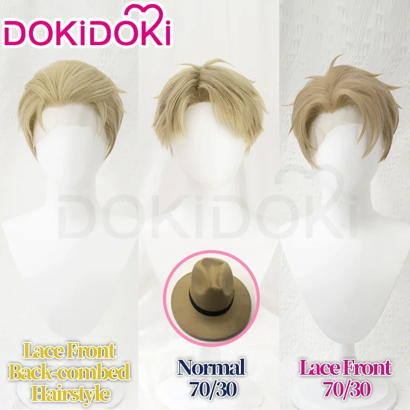 In stock loid wig anime cosplay wig DOKIDOKI loid front lace/noraml Wig Men short high heat resistant hair loid cosplay hat