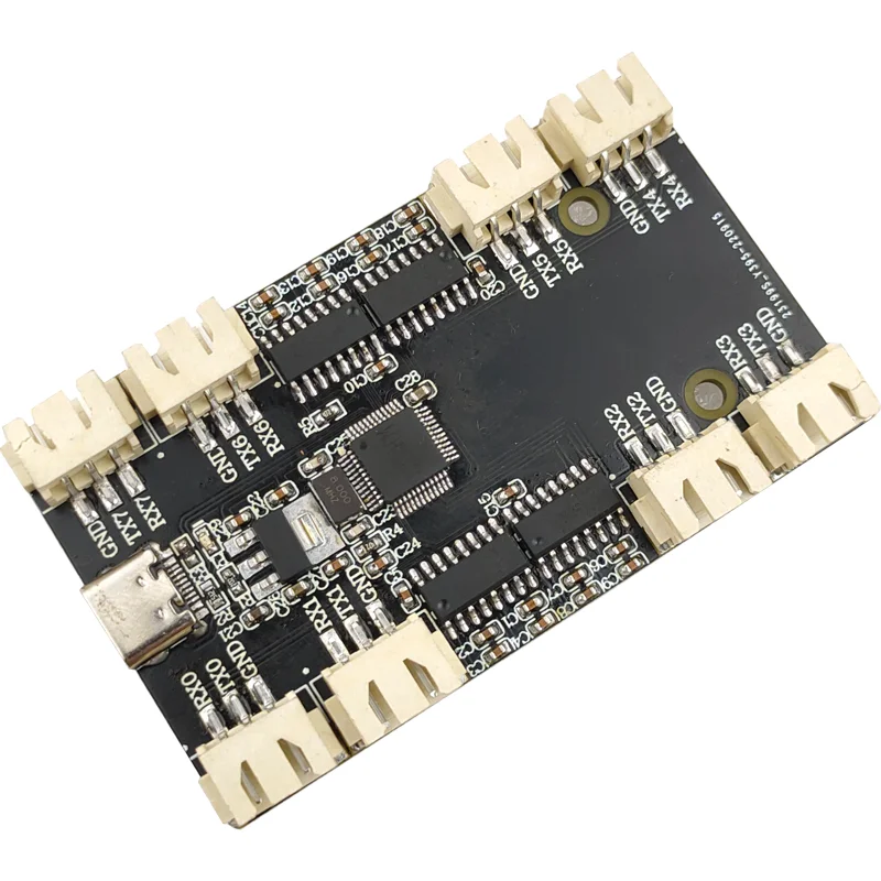 USB to 8-channel RS232 CH348 USB to Multi-channel 232 Serial Port COM Port 232 Hub Splitter