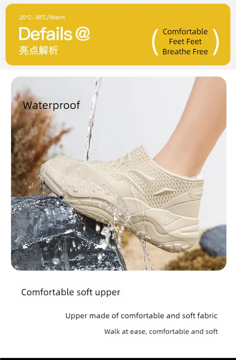 Kochschuhe Vier Jahreszeiten Wasserdichte High-Top Küchenarbeitschuhe Modische Herren Joker Outdoor Sport Freizeit EVA Schuhe Wasserschuhe – Detail 15