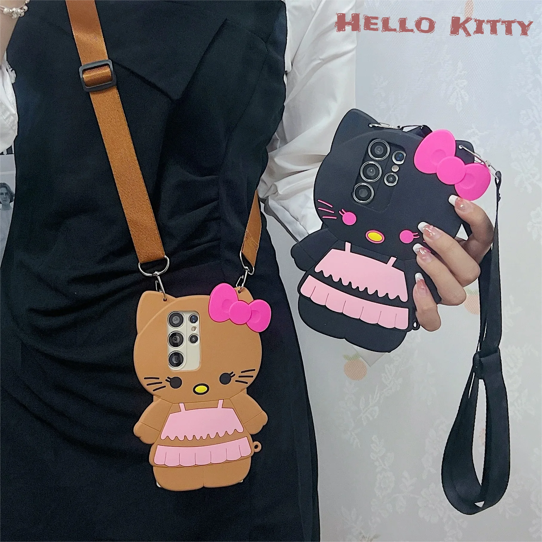 Cute Sanrio Hello Kitty Funny TPU Case For Samsung Galaxy S2