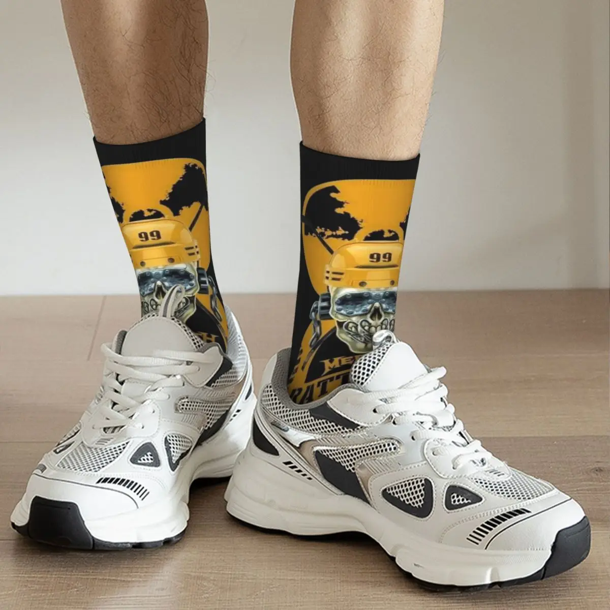 Calcetines de baloncesto antideslizantes para hombres y mujeres, medias de Megadeths Retro, música de Metal, Harajuku, cálido, invierno