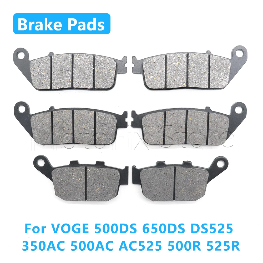 Motorcycle Accessories Front Rear Brake Pads For VOGE 500DS 650DS DS525 350AC 500AC AC525 500R 525R 500 525 650 DS AC R