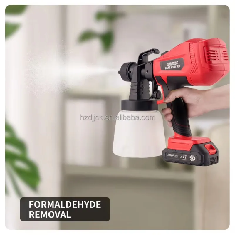 Best Sell Wholesale 21V Lithium Ion Spray Paint Gun Portable DIY Small Household Latex Painting Industrial Machine